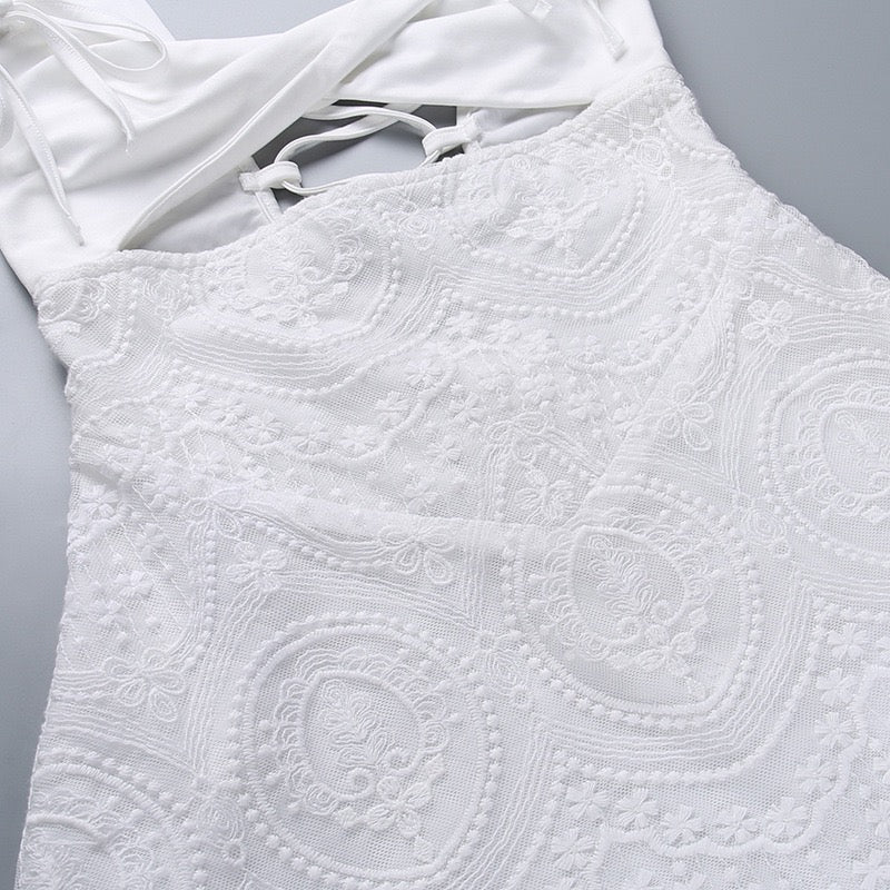Vestido blanco encaje