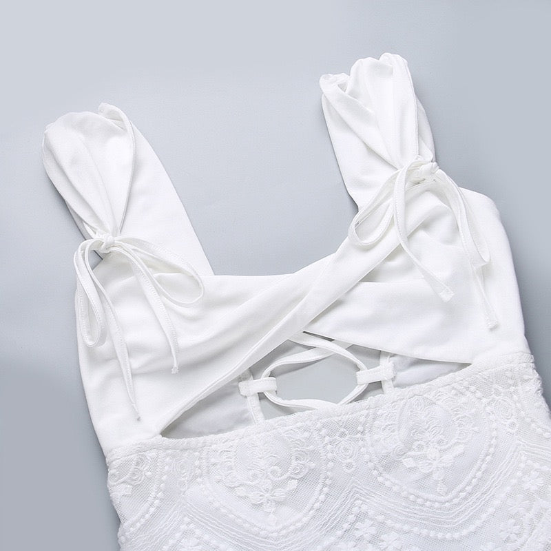 Vestido blanco encaje