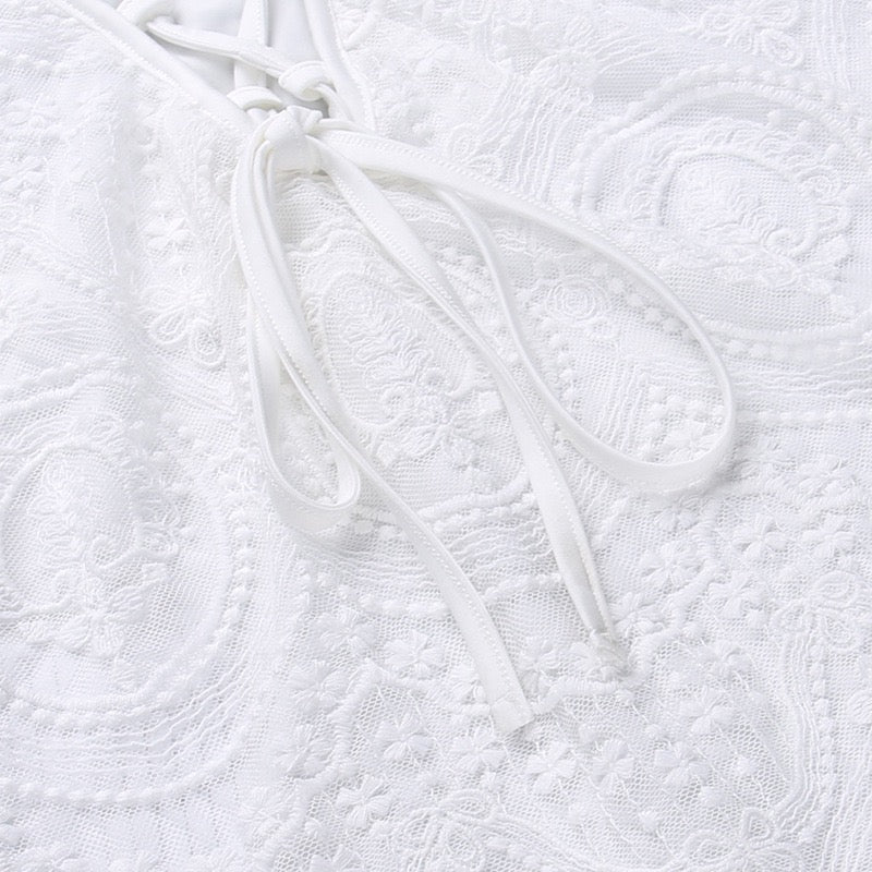 Vestido blanco encaje