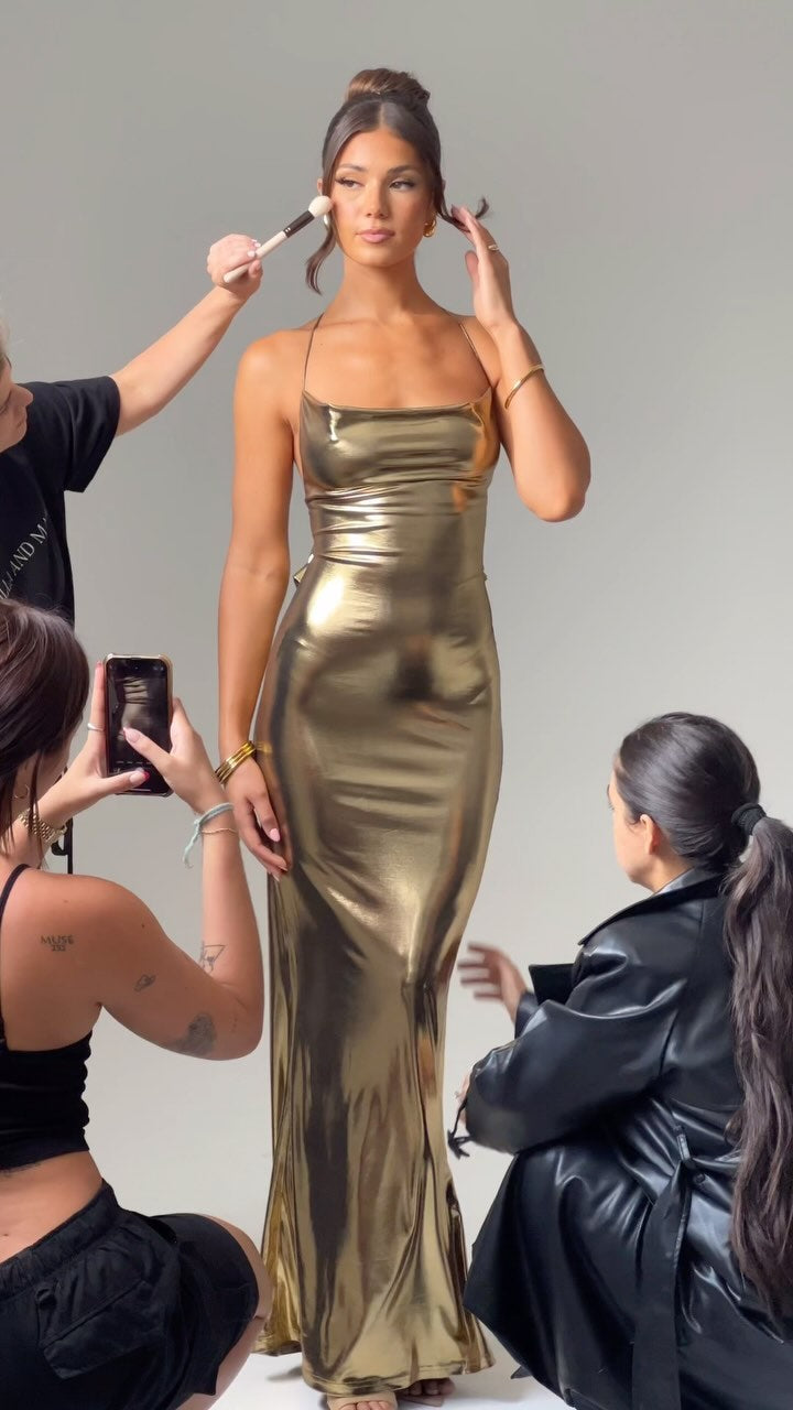 Vestido metálico