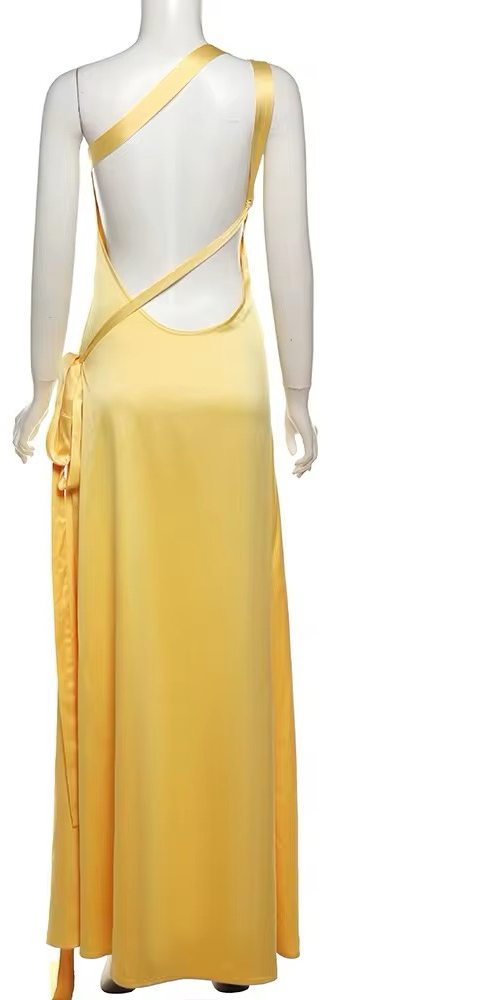 Vestido amarillo satin