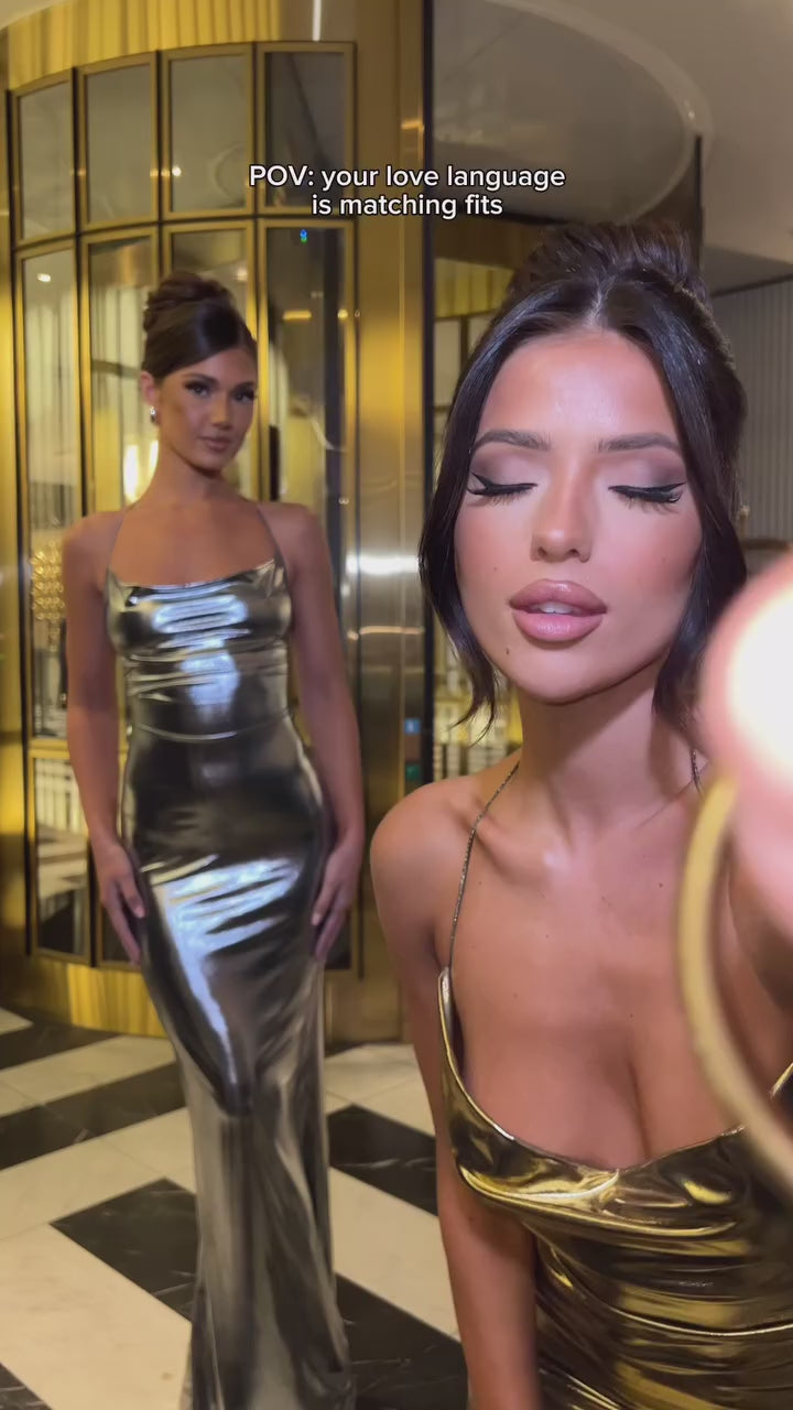 Vestido metálico